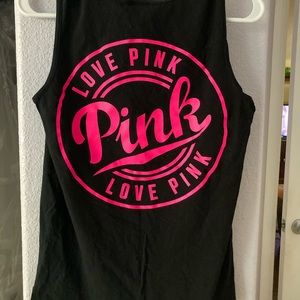 VS PINK Black Muscle Tank